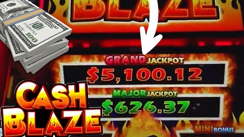 MY 1st EVER JACKPOT ON CASH BLAZE!