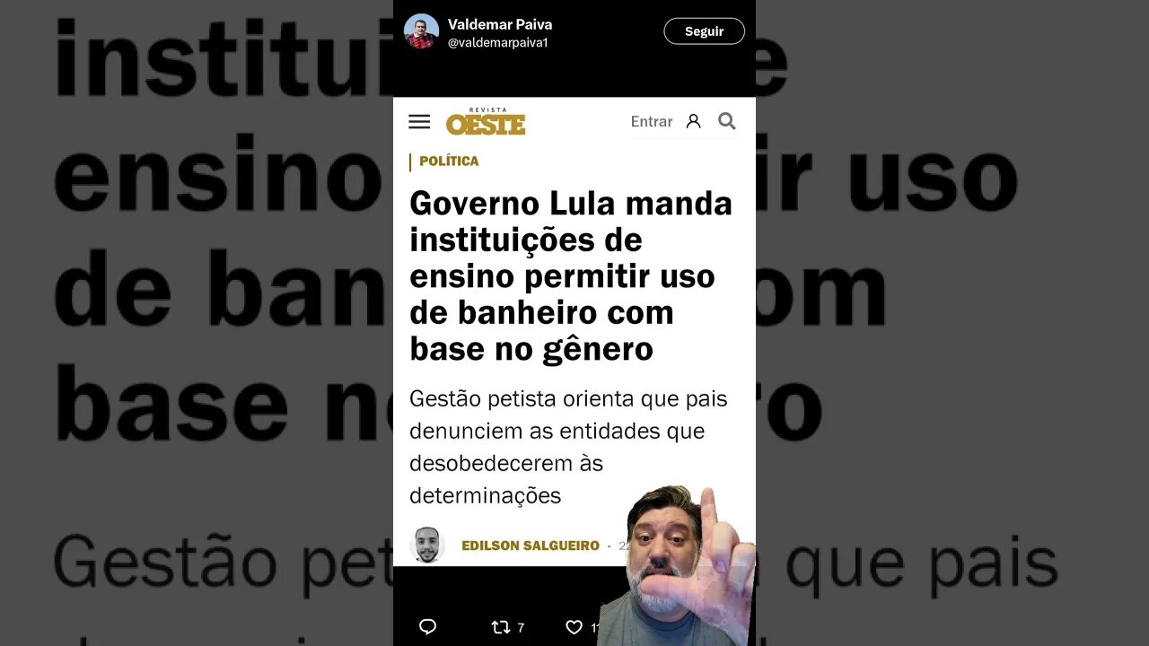 Mais uma Mentira do Molusco - Banheiro Unisex - Banheiro de Gênero Neutro - Faz o L