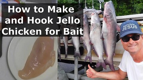 Catfish 101- How to Make and Hook Jello Chicken for Bait