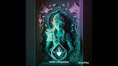 Legend Of Zelda AI Paper Craft #shorts