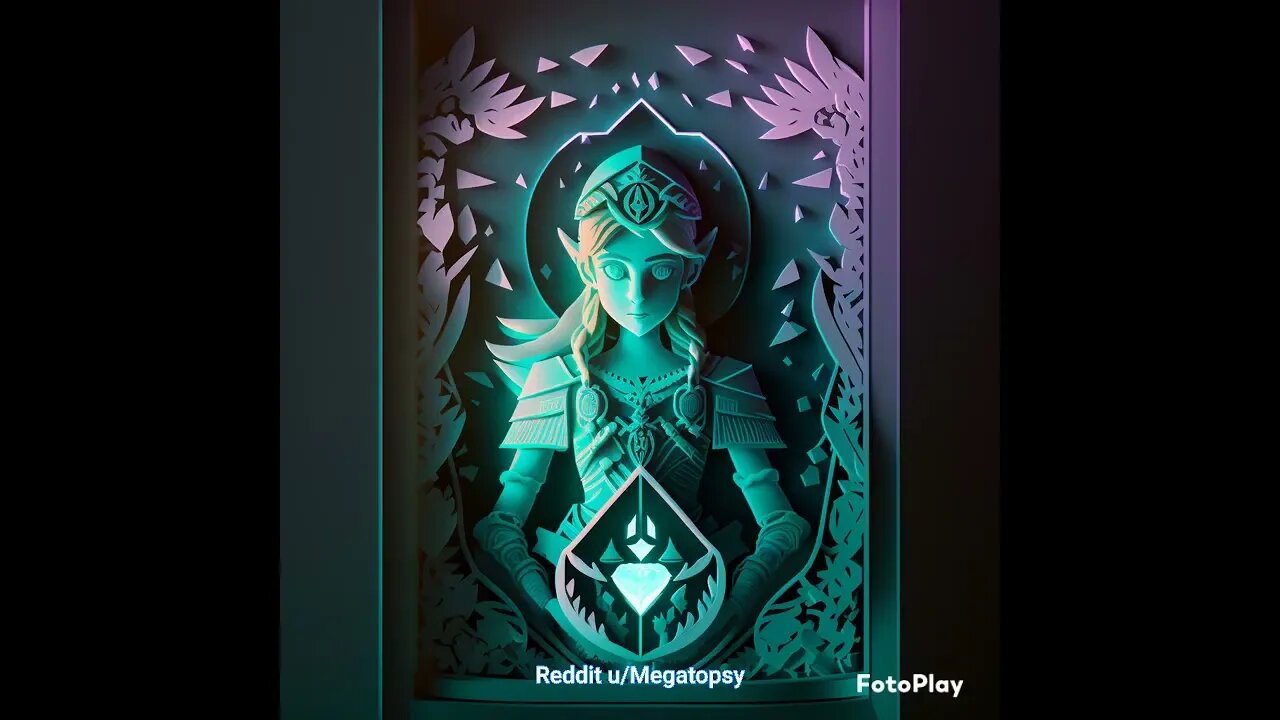 Legend Of Zelda AI Paper Craft #shorts