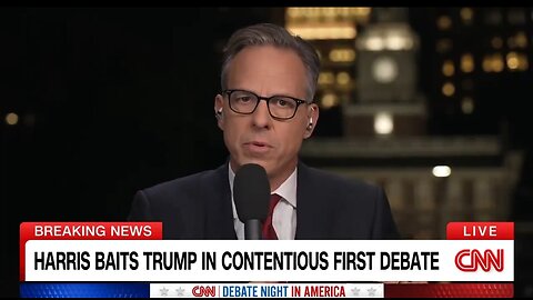 CNN's Tapper Slobbers All Over Kamala's Debate Performance, Trashes Trump