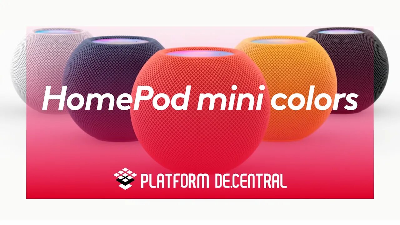HomePod mini, now in color | Apple