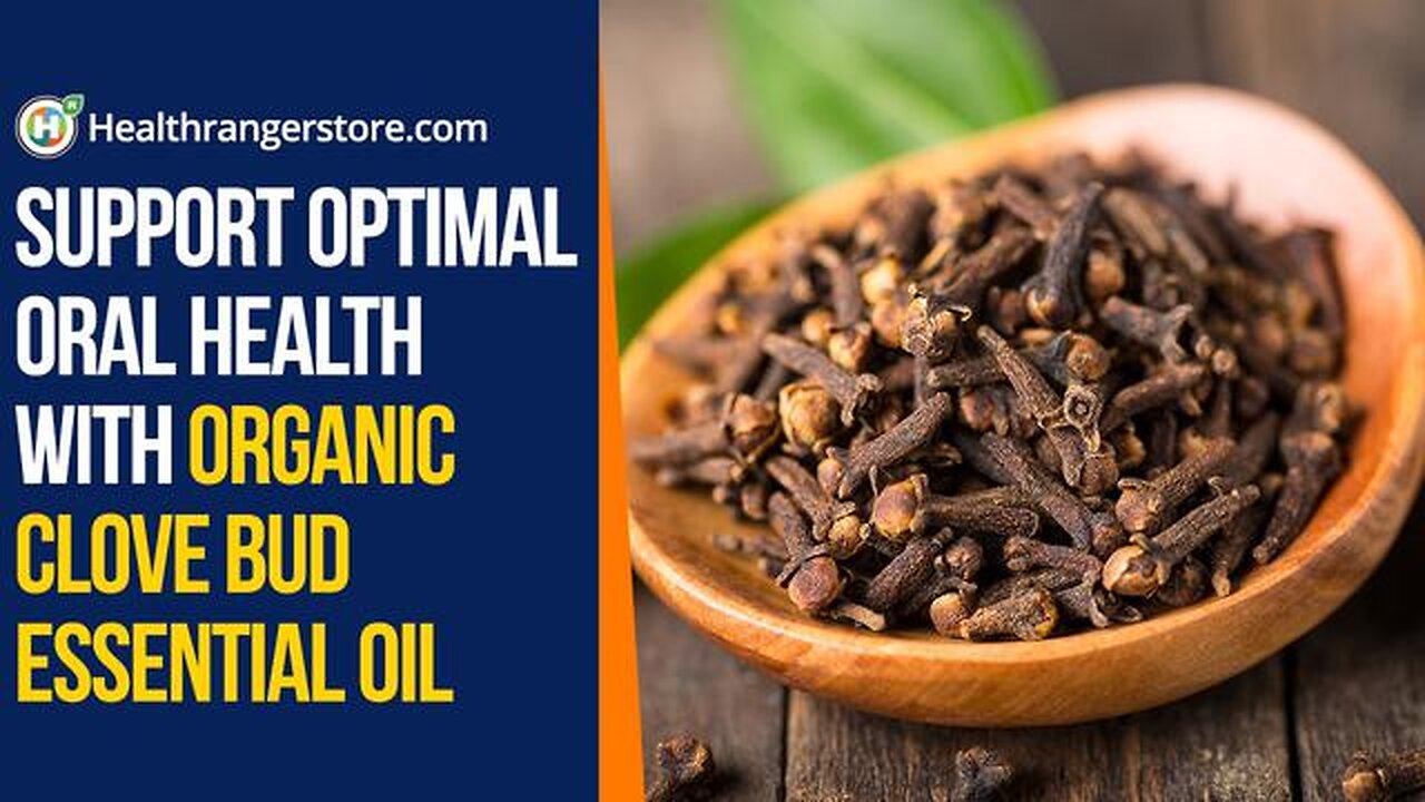 Support optimal oral health with Organic Clove Bud Essential Oil