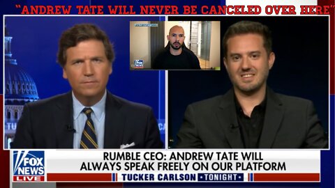 CEO of rumble says ANDREW TATE Will not be Canceled at RUMBLE