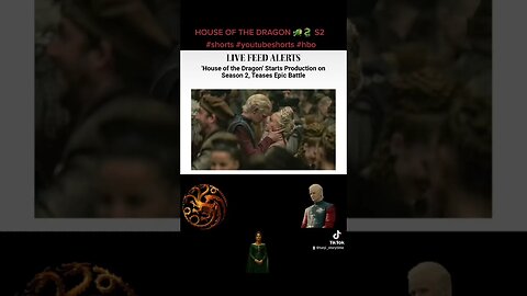 HOUSE OF THE DRAGON 🐲🐉 S2 #shorts #youtubeshorts #hbo #streamingwars