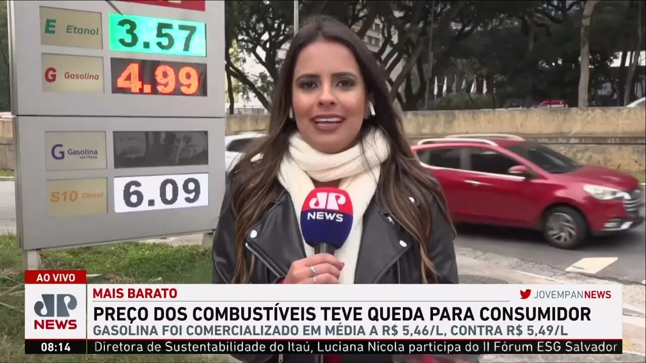 Redução do preço da gasolina já pode ser notada pelos consumidores