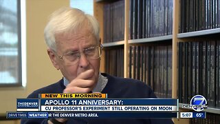 CU professor's experiment still operating on moon from 1969