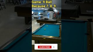 Because 7,8,9 #9ball #shorts