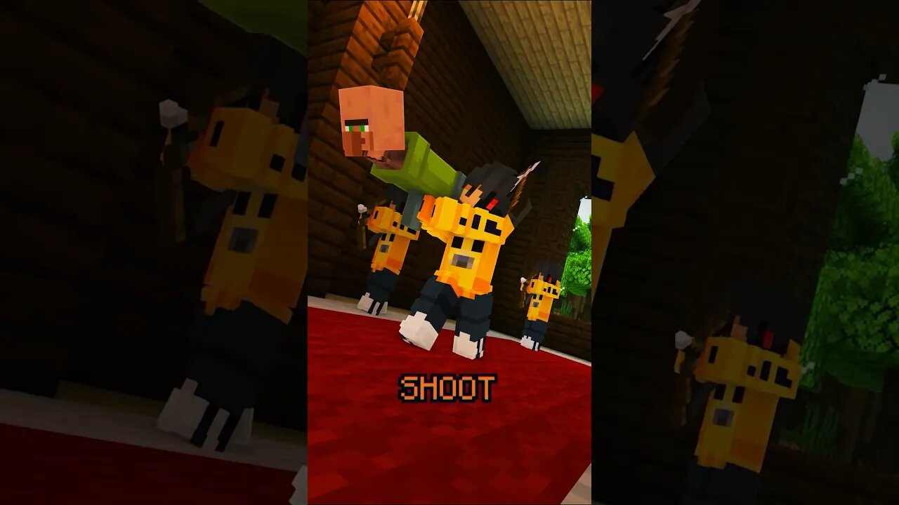 Undercover as a Pillager in Minecraft #shorts