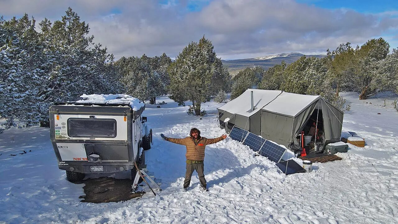 Winter Camping INJURY at my Off Grid Ranch, 20 miles Offroad and 3 Hours to the Hospital