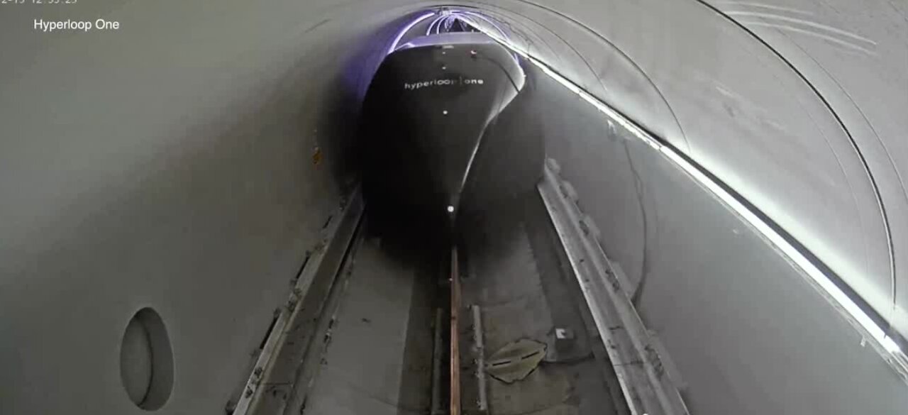 The Hyperloop has its first run with 2 passengers