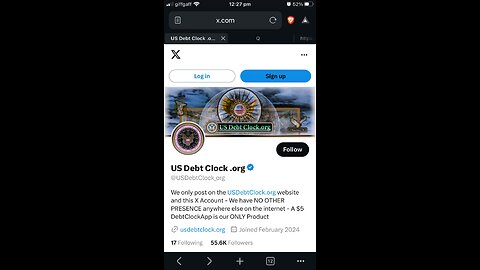 US Debt Clock last few months