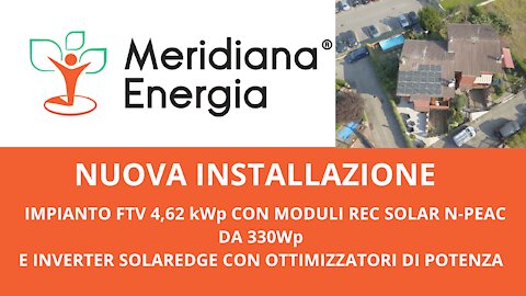 Nuova installazione impianto fotovoltaico