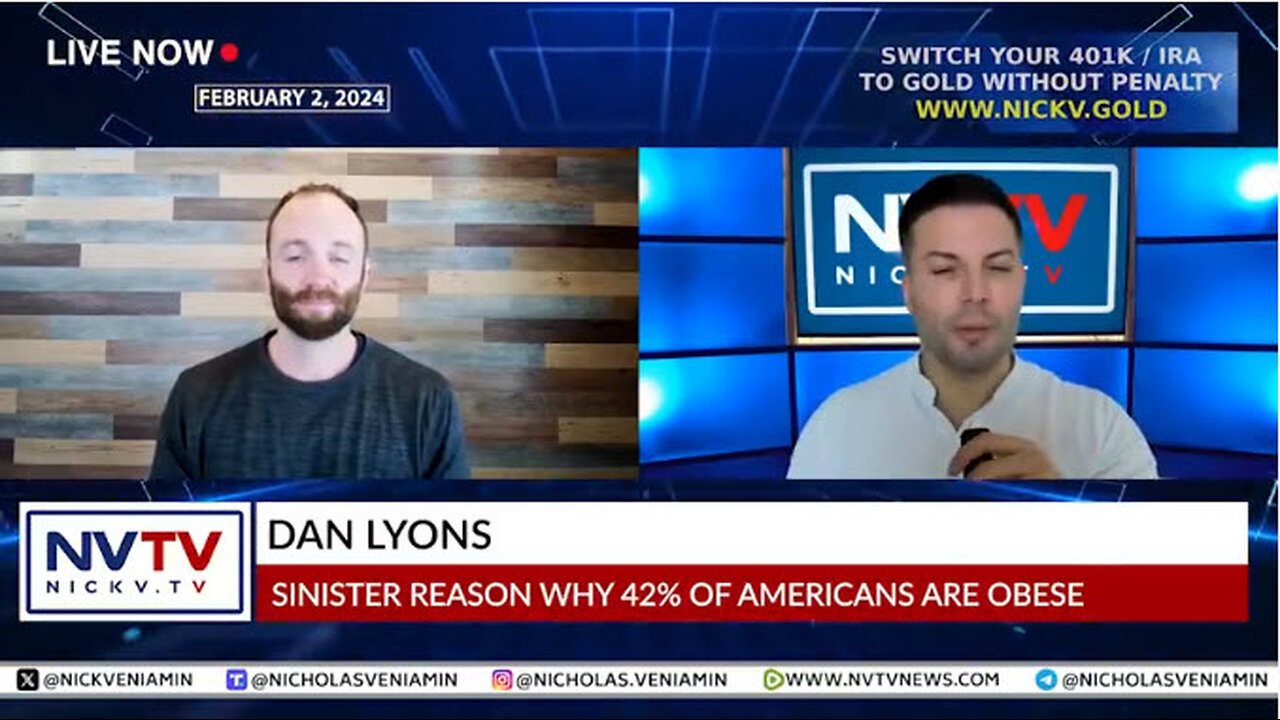 Dan Lyons Discusses Sinister Reason Why 42% Of Americans Are Obese with Nicholas Veniamin