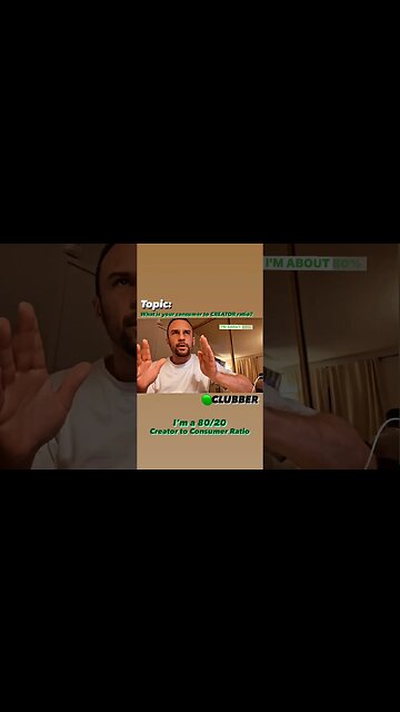 What is your consumer to CREATOR ratio #shorts