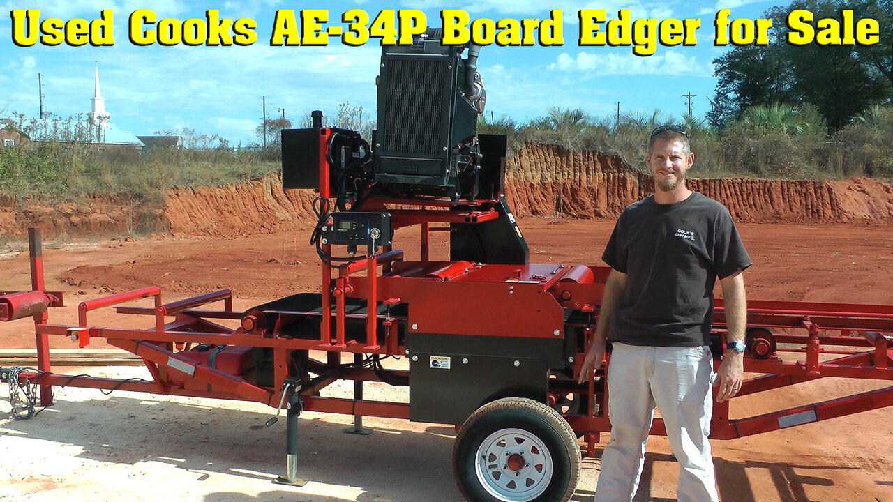 Used Cooks AE-34P Diesel Board Edger for Sale