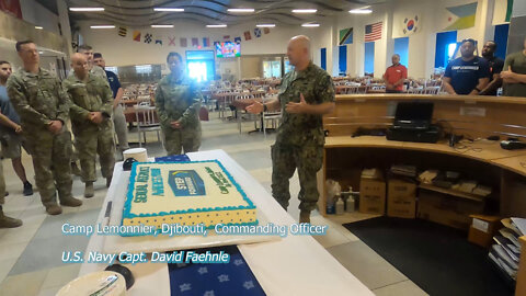 Sexual Assault Awareness Cake, Camp Lemonnier