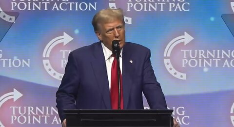 KISS MY ASS! Trump tells Business Owner story to Youth at Turning Point rally Duluth GA