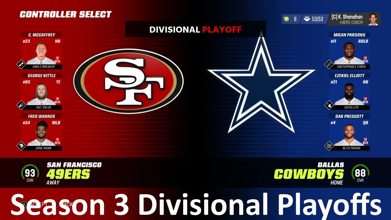 Madden Nfl 23 49ers Vs Cowboys Playoffs S3 Divisional