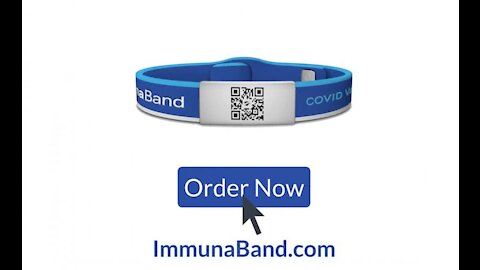 Pulseira 'Immunaband' PROVA SE FOSTE VACINADO