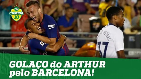 OLHA o GOLAÇO que ARTHUR fez na estreia pelo BARCELONA!