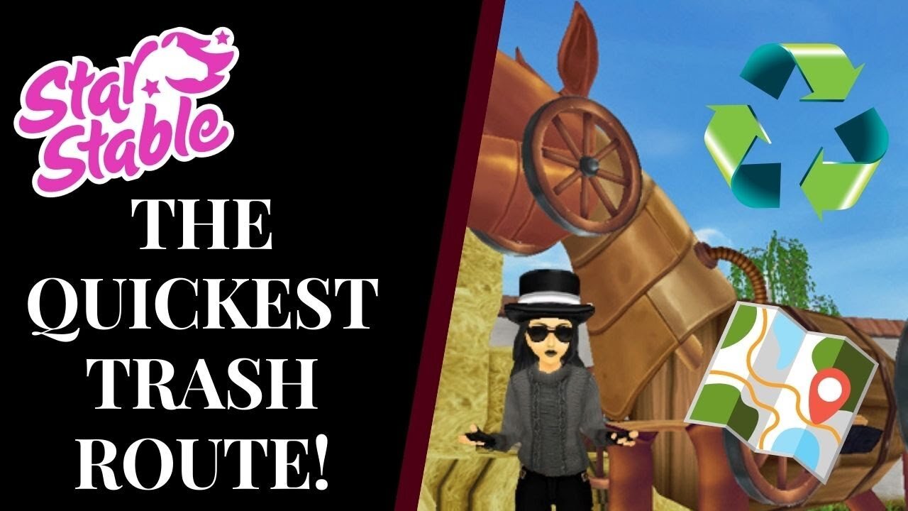 THE FASTEST ROUTE TO COLLECT TRASH! Star Stable Quinn Ponylord