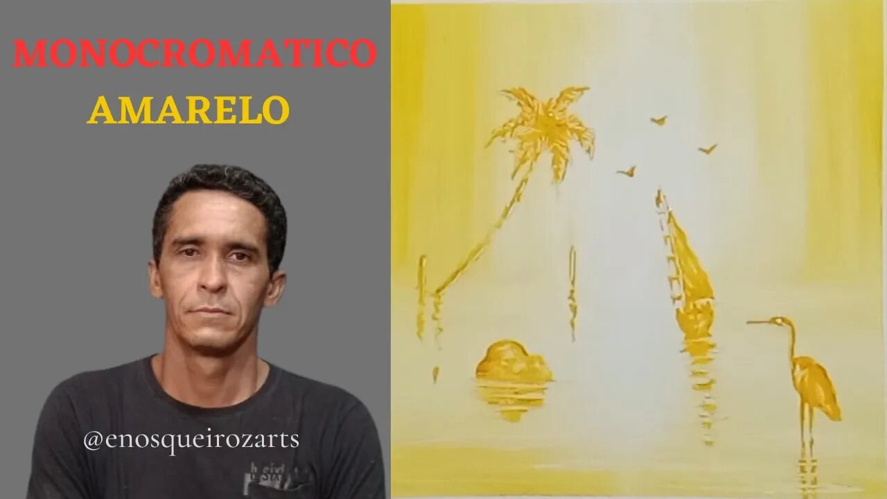 👍Pintura Monocromatico -Amarelo (Tecnica de Pintura Facil)