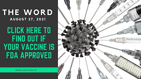 The Word: August 30, 2021