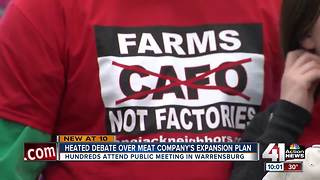 Heated debate over meat company's expansion plans