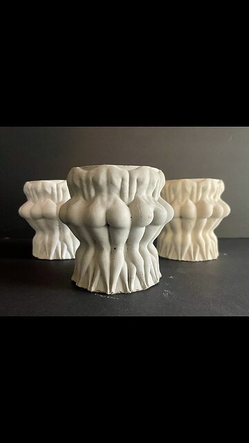 Cement Booty Vessel | Big Butt Planter | Concrete Sexy Unique Pot | HANDMADE | JLK