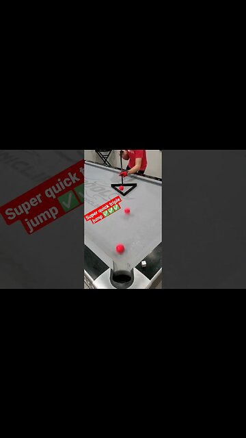 Super Quick Triple Jump! 🔴🔴🔴✅ #shorts #billiards