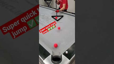 Super Quick Triple Jump! 🔴🔴🔴✅ #shorts #billiards