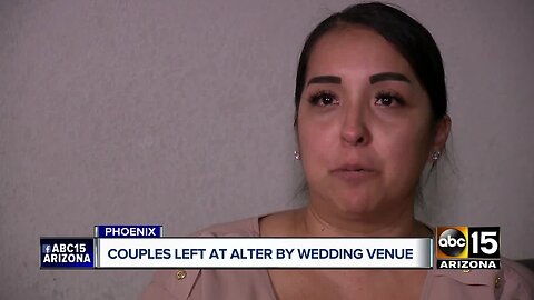 Valley couples left at the altar by wedding venue