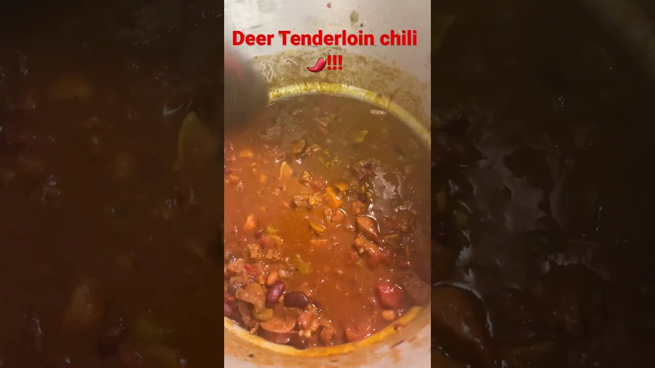 Deer meat chili 🌶