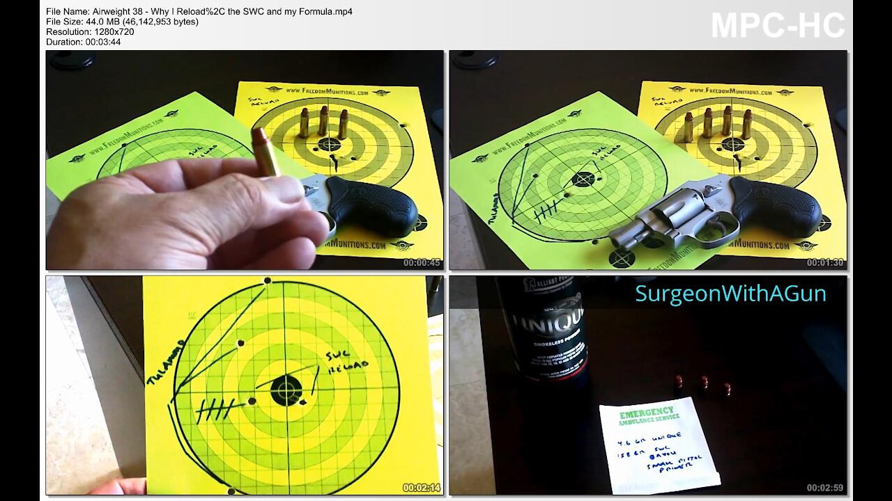 Feeding my Airweight 38 - Why I Reload and a "Practice Round" Formula