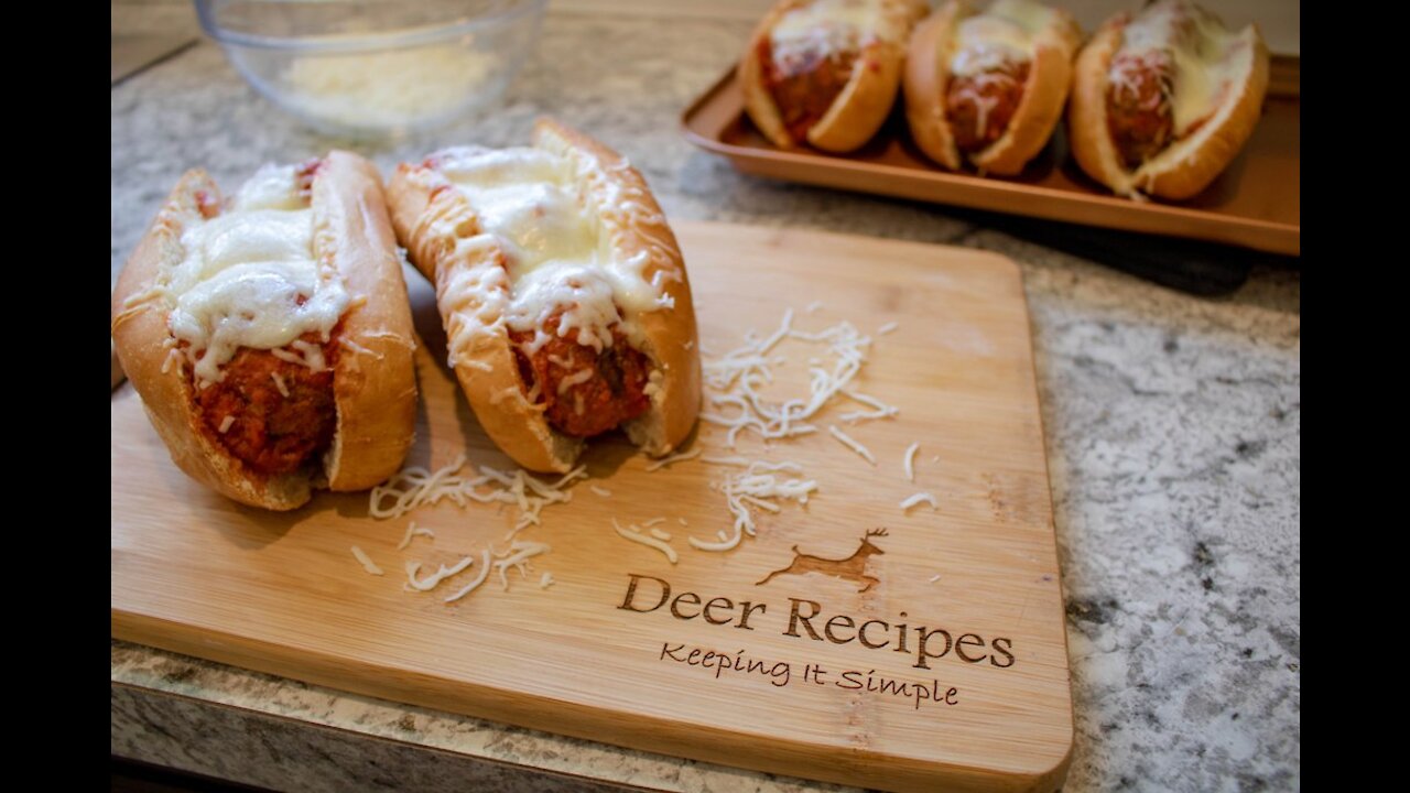 Venison Meatball Subs