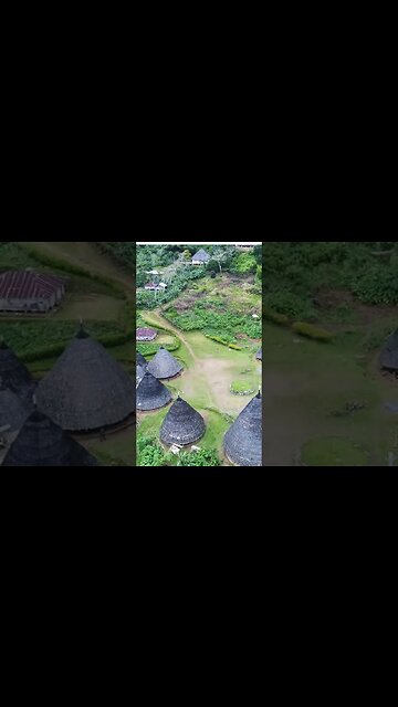 Serene Village Drone Shots #shorts #villagelife #droneshots #serenity