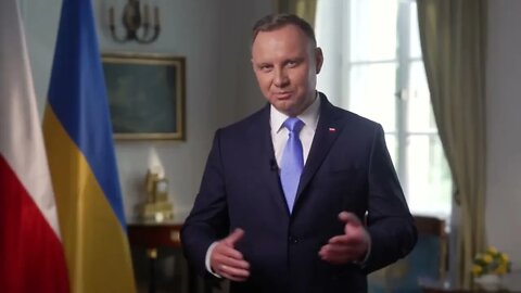 🇺🇦GraphicWar18+🔥Duda in Poland Congratulates Ukraine - We Stand - Glory to Ukraine #shorts