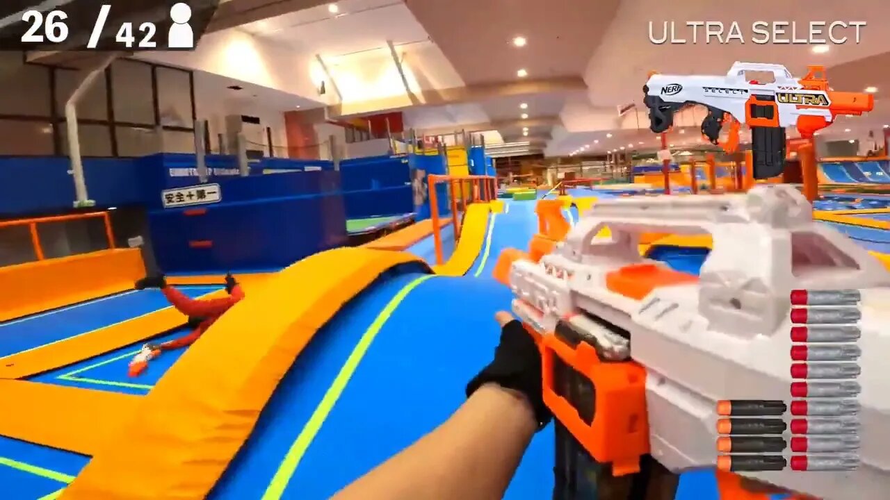 Nerf ! War ! ! Amusement ! Park ! Battle ! 4 ! Nerf First Person Shooter