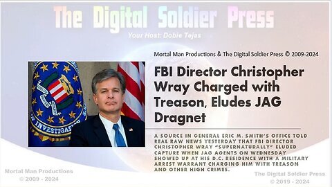 FBI Director Christopher Wray Charged With Treason and Eluded JAG Dragnet