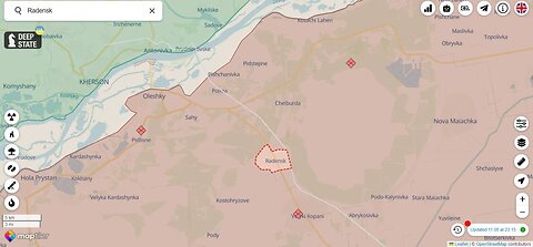 The result of today's strike on the occupiers' military base in Radensk