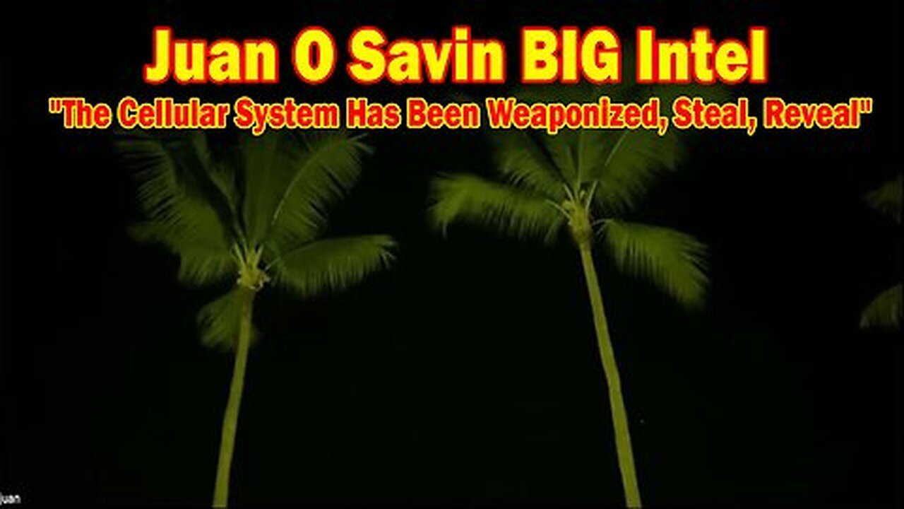 Juan O Savin BIG Intel Oct 16- 'The Cellular System Has Been Weaponized, Steal, Reveal'