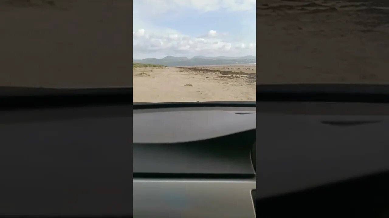 Black Rock Sands, In Wales a little drive along the beach. Sorry no sound 🤔