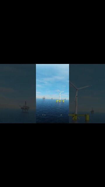 A primeira plataforma flutuante offshore de energia eólica da China chega a uma área de operação.