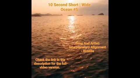 10 Second Short | Wide Ocean | Calm Mind Meditation Music #music #ocean #5 @Meditation Channel