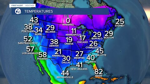 7 First Alert Forecast 12 p.m. Update, Friday, February 19