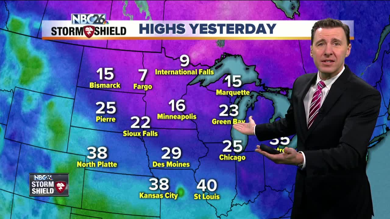 Michael Fish's NBC26 Storm Shield weather forecast