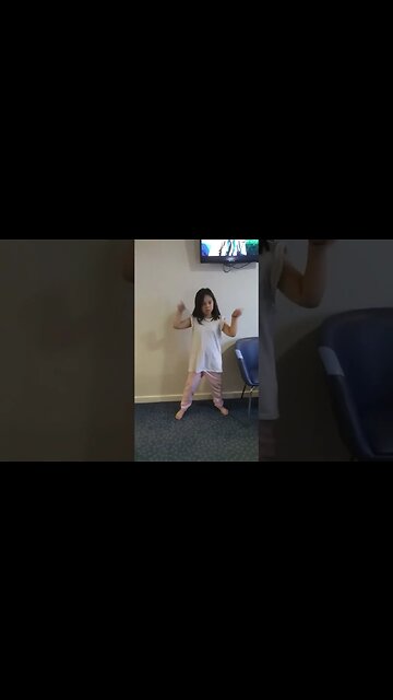 Cute baby girl is dancing cuteness overload