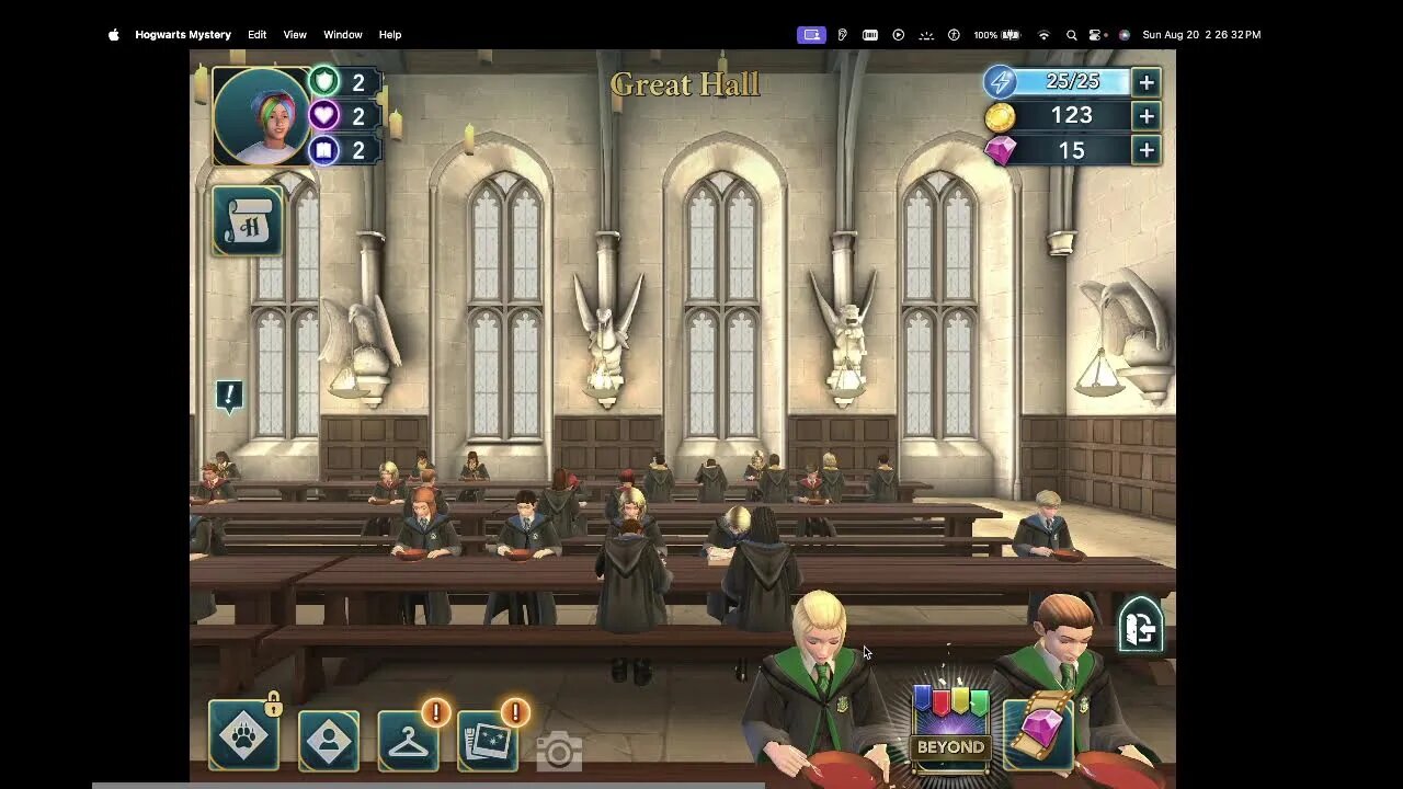 HARRY POTTER IS EATING AT HALL NOW HOWARDS MASTERY